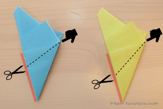 折り紙3D星の折り方