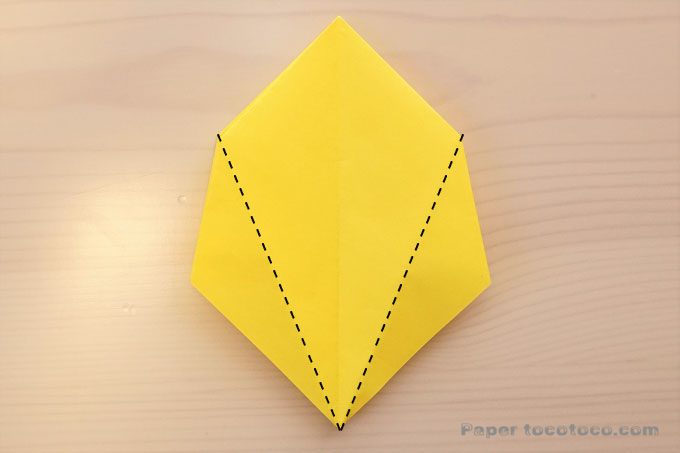折り紙角香箱1の折り方