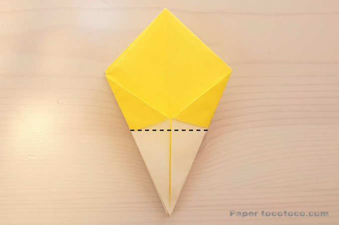 折り紙角香箱1の折り方