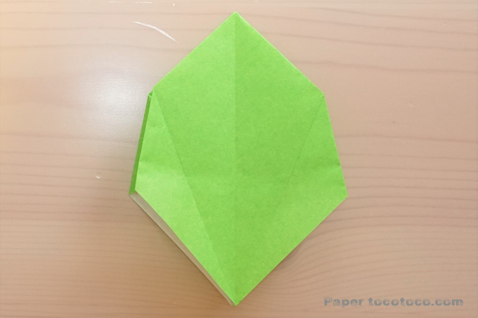折り紙角香箱４の折り方
