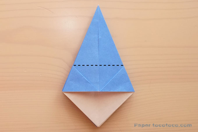 折り紙角鉢1の折り方