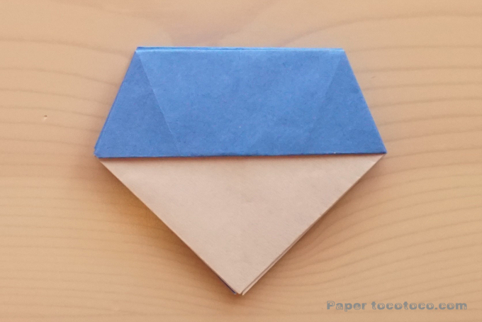 折り紙角鉢1の折り方