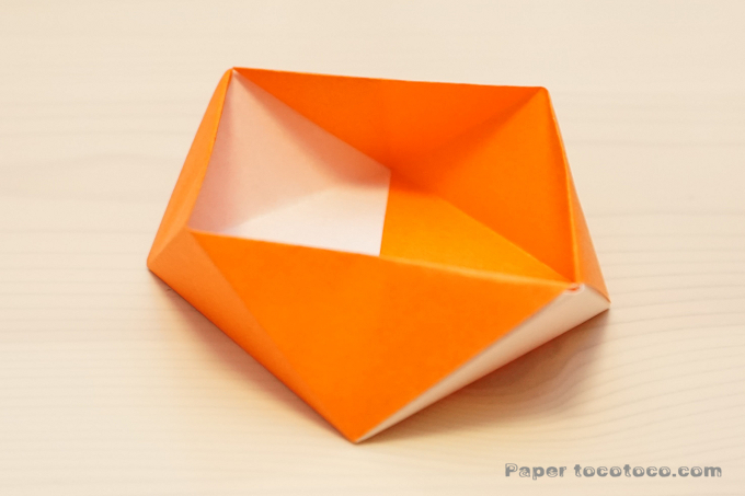 折り紙角鉢2の折り方