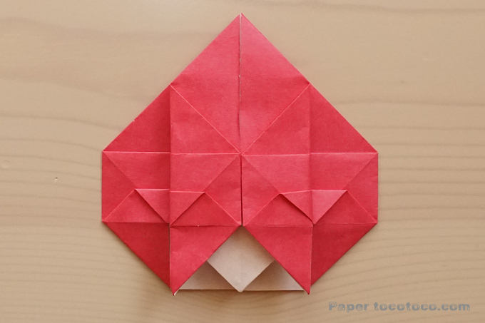 折り紙脚付き三方の折り方