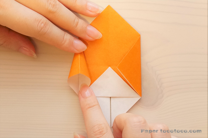 折り紙箱の折り方2