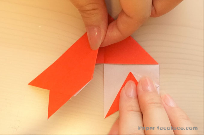 折り紙リボンの折り方4