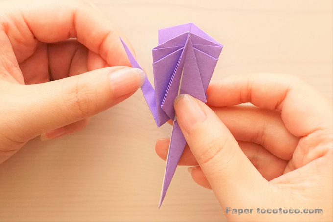 折り紙箱鶴の折り方