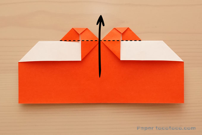 折り紙ハートの折り方1