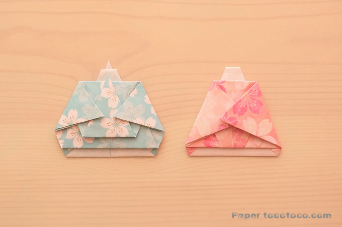 折り紙 お雛様の折り方 ひな祭りのお飾りに 簡単かわいい雛人形 おりがみレシピのpaper Tocotoco