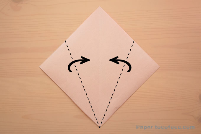 折り紙おひなさまの折り方1