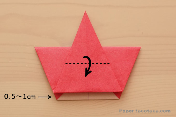 折り紙おひなさまの折り方1