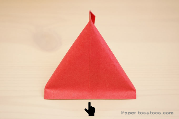 折り紙テトラパックの折り方