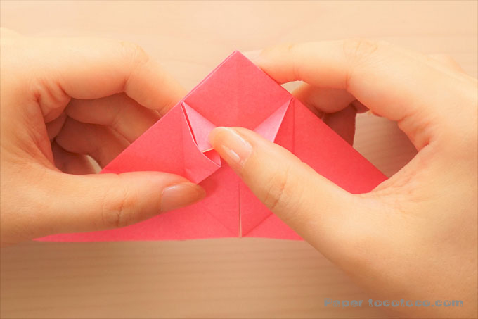 折り紙雪うさぎ(風船うさぎ)の折り方