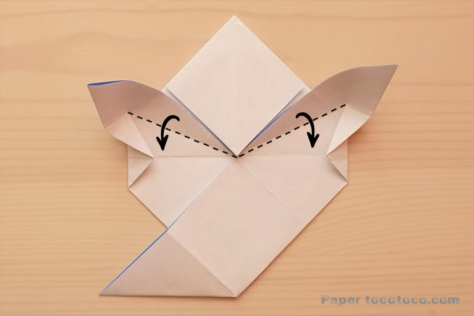 折り紙おばけの折り方1