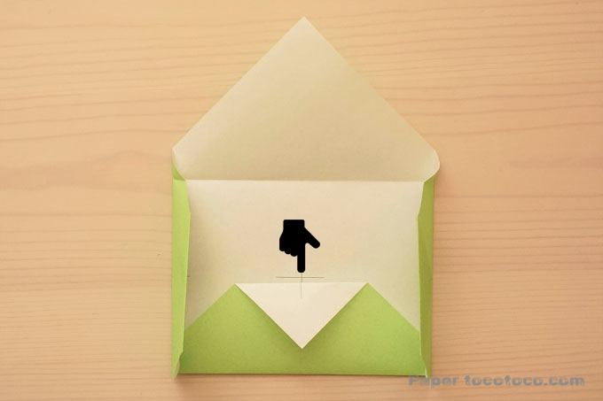 折り紙封筒の折り方1