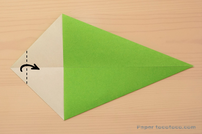 折り紙うぐいす・メジロの折り方1